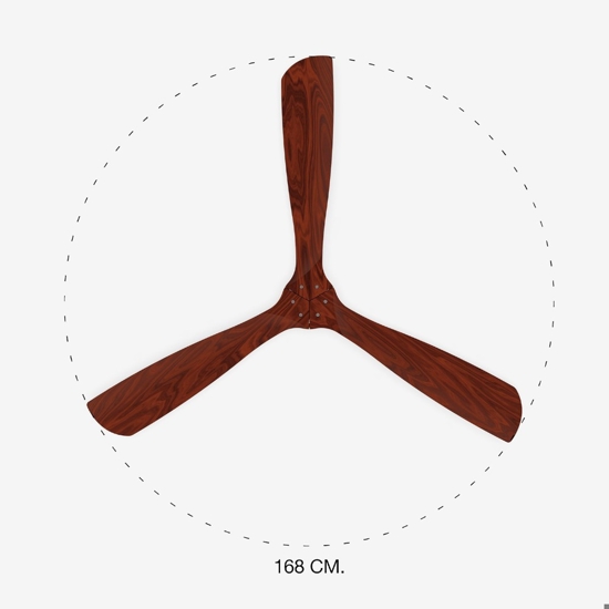 Ventilatore da soffitto con telecomando fino a 39mq pale in legno