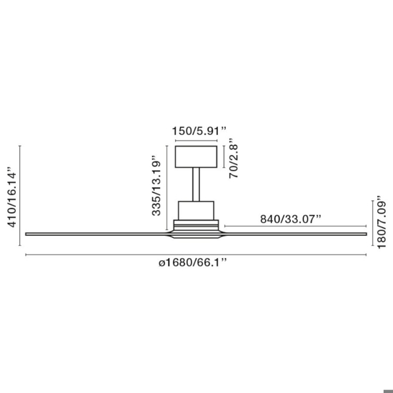 Ventilatore da soffitto con telecomando fino a 39mq pale in legno