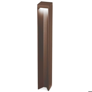 Ideal lux kurt pt 4000k lampione da esterno marrone ip54 led12w