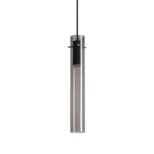 Lampada a sospensione per isola cucina flam sp vetro fume' led