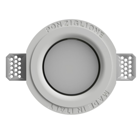 Faretto in gesso da incasso tondo gx53 led