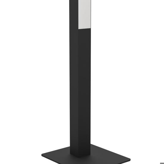 Piantana moderna nera led rgb smart home comando con app eglo simolaris