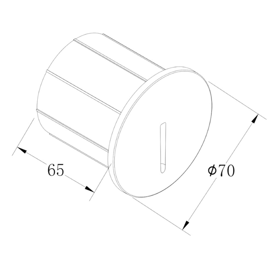 Maytoni lock segnapasso tondo led per esterno da incasso 3w 3000k ip54