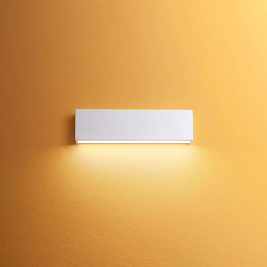 Applique linea light box w1 bianca led 14w 4000k mono emissione