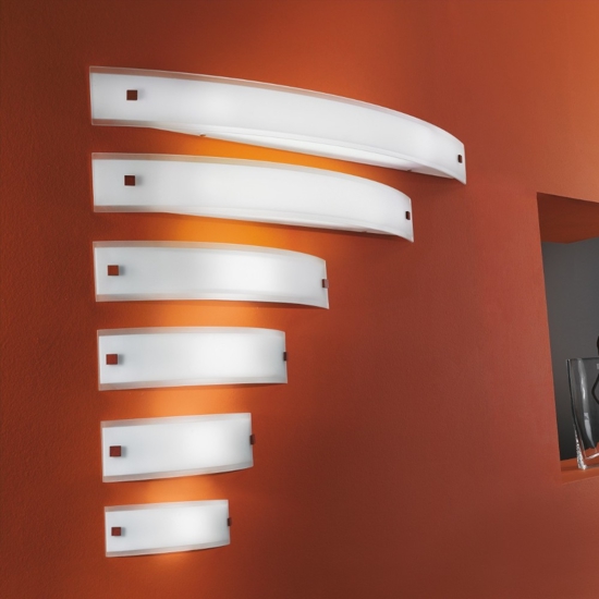 Linea light mille w1 applique led 30w 3000k in vetro