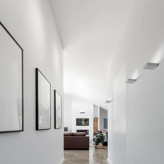 Linea light regolo applique led 36w 3000k alluminio anodizzato mono emissione