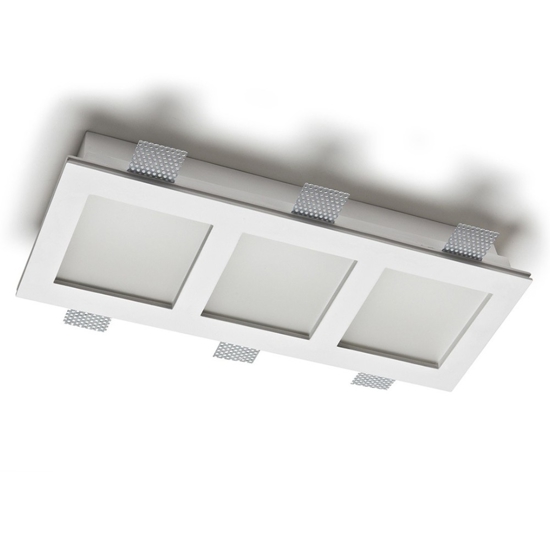 Faretto di gesso da incasso led 21w 2700k