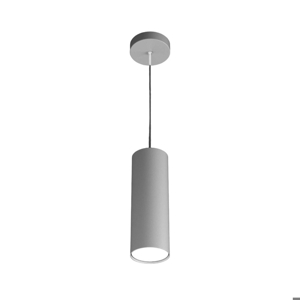 Lampada a sospensione cilindro grigio top light shape