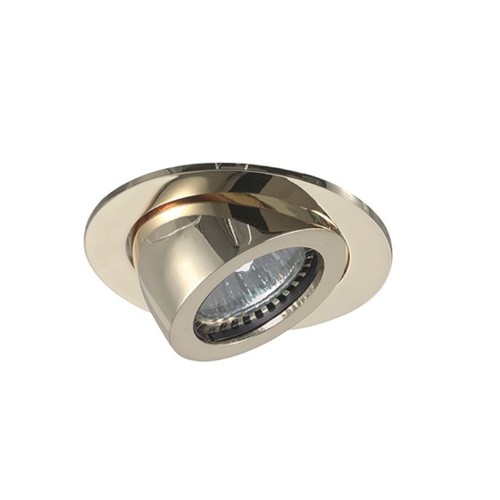 Faretto orientabile oro lucido da incasso a soffitto