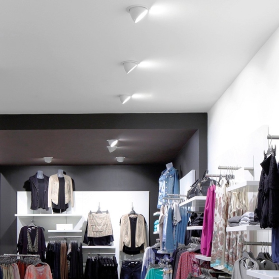 Faretto orientabile oro lucido da incasso a soffitto