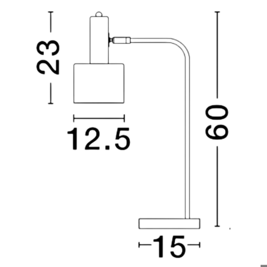 Lampada da tavolo design orientabile bianco oro verde