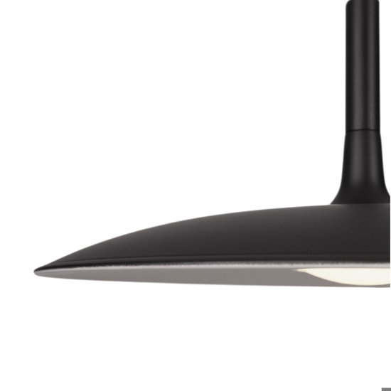 Lampadario da cucina disco nero led 16w 3000k design
