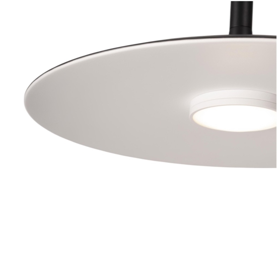 Lampadario da cucina disco nero led 16w 3000k design