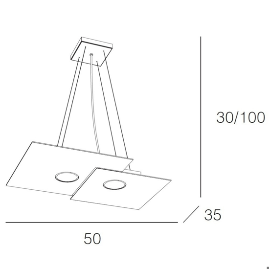 Lampadario cucina moderna bianco led top light plate