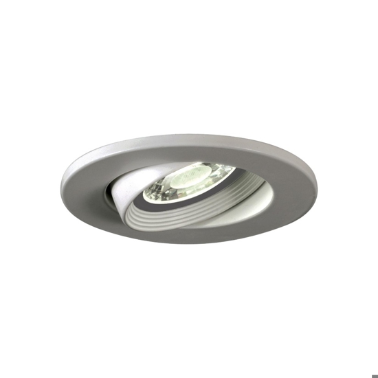 Faretto da incasso led orientabile grigio 9w 3000k