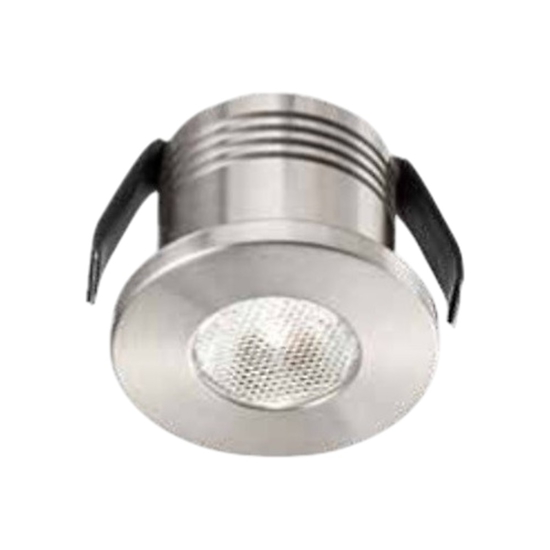 Faretto da incasso led gea luce glam 3w 3000k rotondo nichel