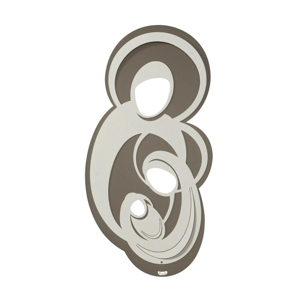Capezzale sacra famiglia moderna bronzo avorio