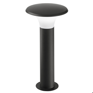 Lampione da giardino antracite moderno gea luce