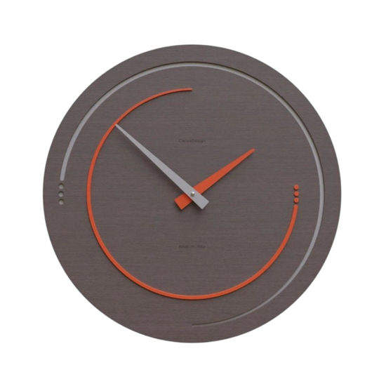 Orologio in legno per parete design rotondo rovere