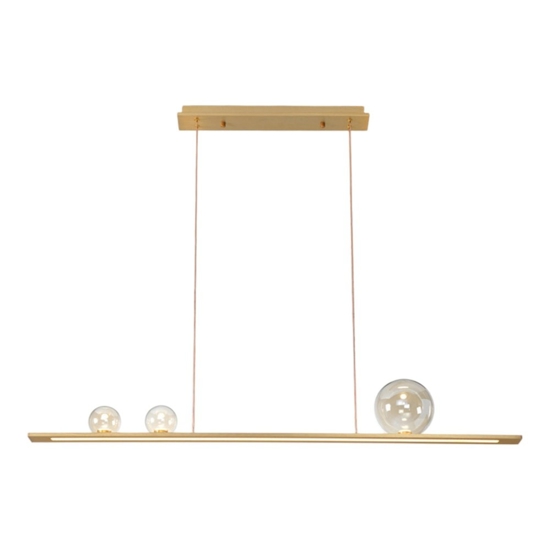 Vivida moonlight lampadario oro led 36w 3000k per cucina moderna