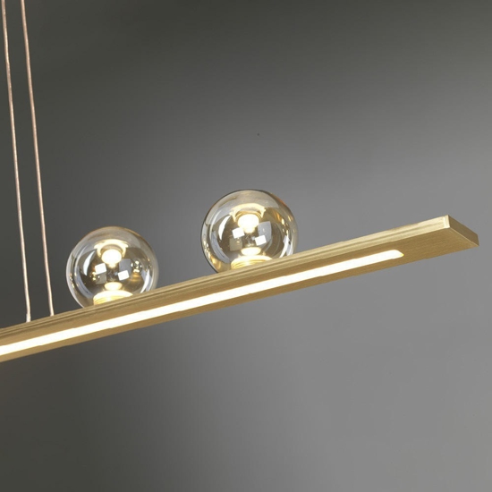 Vivida moonlight lampadario oro led 36w 3000k per cucina moderna