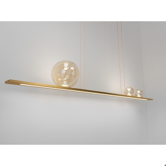 Vivida moonlight lampadario oro led 36w 3000k per cucina moderna