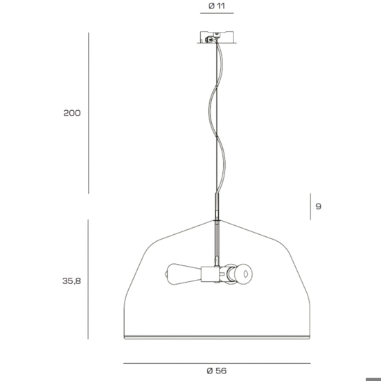 Grande lampadario sabbia per tavolo cucina design campana miloox mug