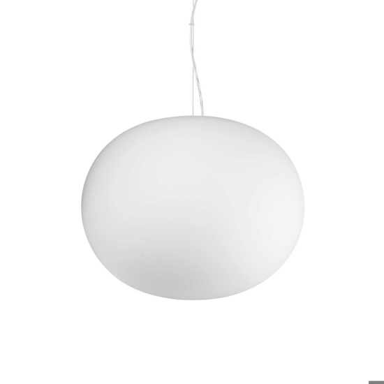 Cotton sp1 d40 ideal lux lampadario da cucina ovale bianco