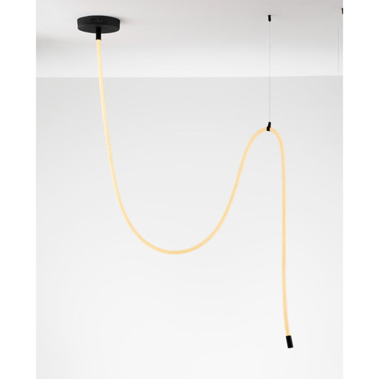Lampadario moderno tubo di silincone led 33w 3000k dimmerabile