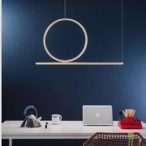Ondaluce so acrobat 50 oro led 3000k lampadario moderno