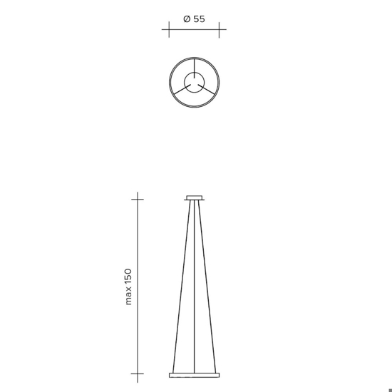 Anello sforzin lampadario moderno cerchio nero per salotto