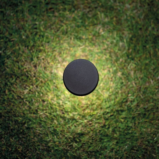 Lampione moderno da giardino linea light pistillo nero led ip65