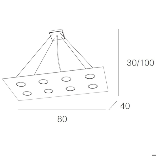 Lampadario moderno per soggiorno top light area