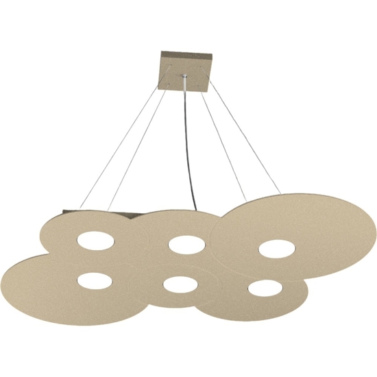 Lampadario per soggiorno moderno toplight cloud sabbia