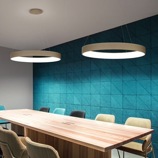 Affralux band diodi lampadario led cerchio sabbia 108cm