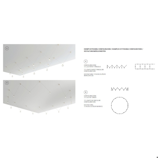 Lampadario oro aladino miloox moderno
