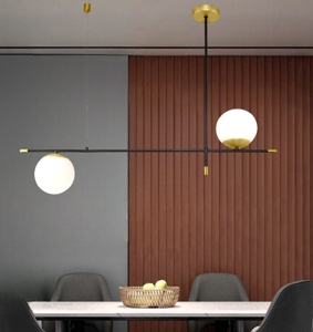 Maytoni lampadario per tavolo soggiorno nero oro contemporaneo