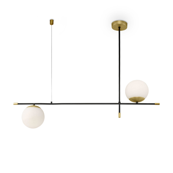Maytoni lampadario nostalgia per tavolo soggiorno nero oro contemporaneo