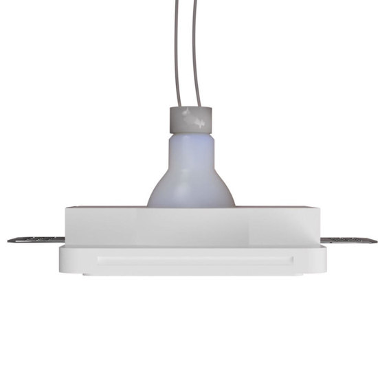Faretto da incasso tondo di gesso per controsoffitto