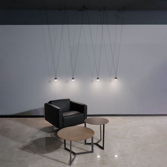 Vivida shallow lampadario moderno per soggiorno led oro rosa
