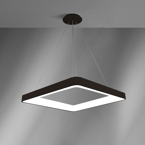 Lampadario vivida inner-s 80 nero led 80w 3000k 4000k