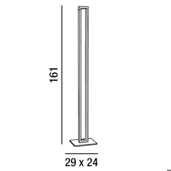 Perenz sway lampada da terra orientabile led 27w 3000k 4000k 6000k moderna