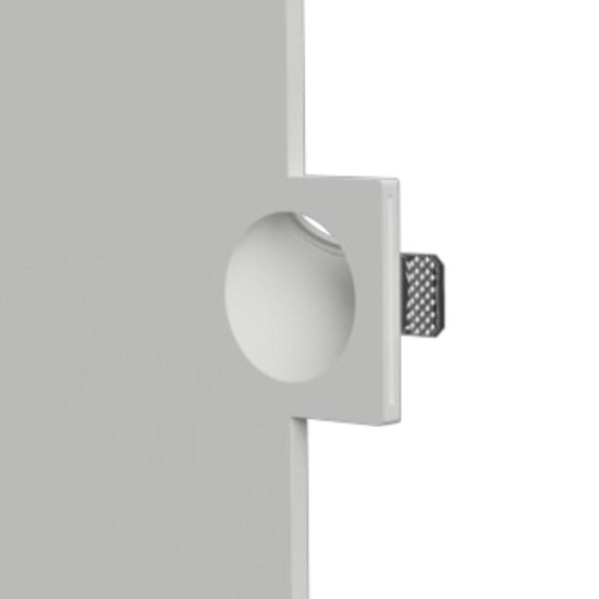 Segnapasso di gesso da incasso rotondo per interno