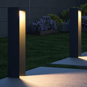 Maytoni essen lampione moderno antracite per giardino led 9w 4000k