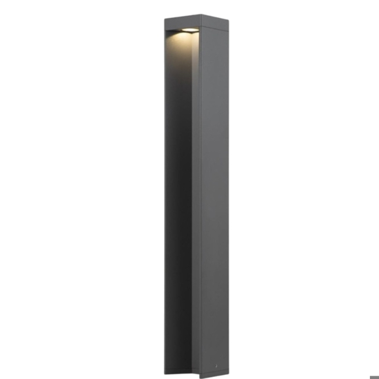 Maytoni essen lampione moderno antracite per giardino led 9w 4000k