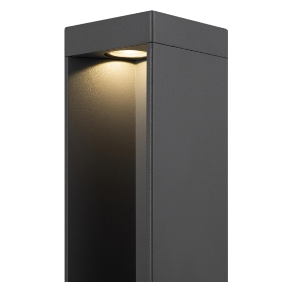 Maytoni essen lampione moderno antracite per giardino led 9w 4000k