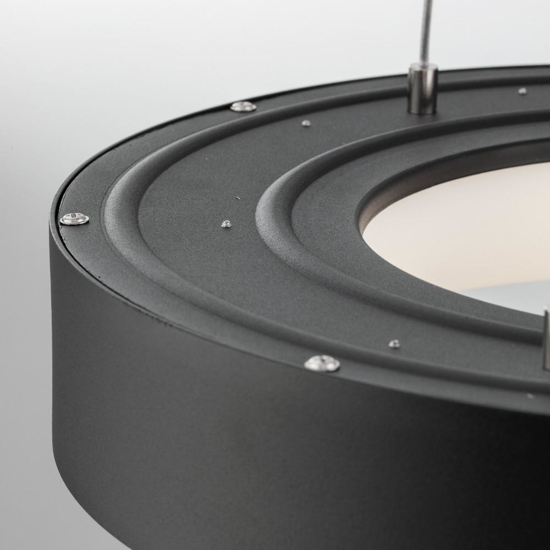 Lampadario cerchio 38cm nero dimmerabile 3000k led