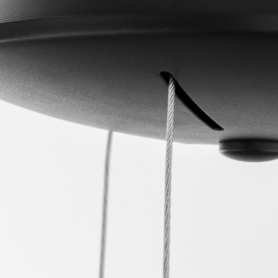 Lampadario cerchio 38cm nero dimmerabile 3000k led