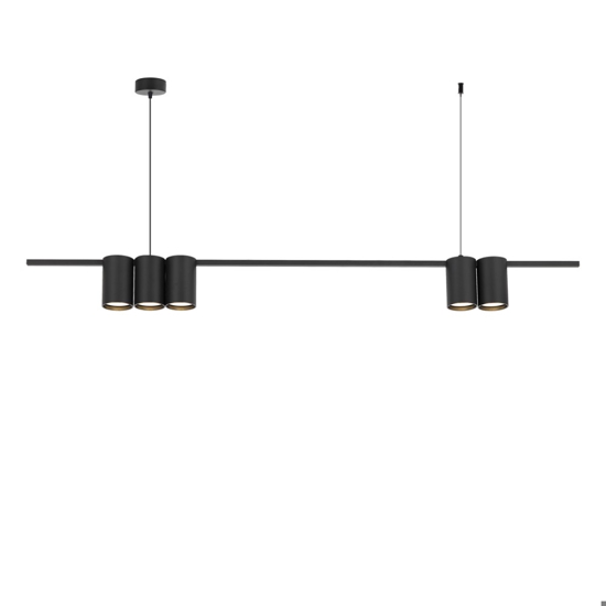 Lampadario moderno nero per sala da pranzo moderna