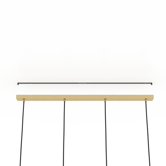 Lampadario moderno binario 4 luci oro da tavolo